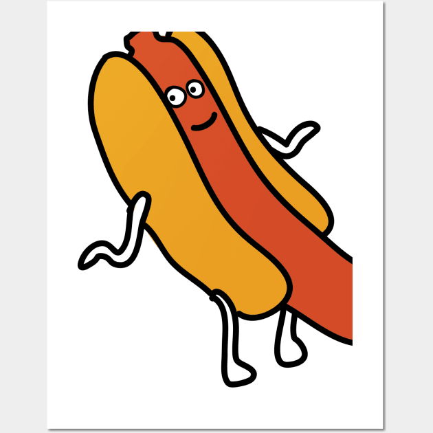 hotdog party Wall Art by pleaseohh